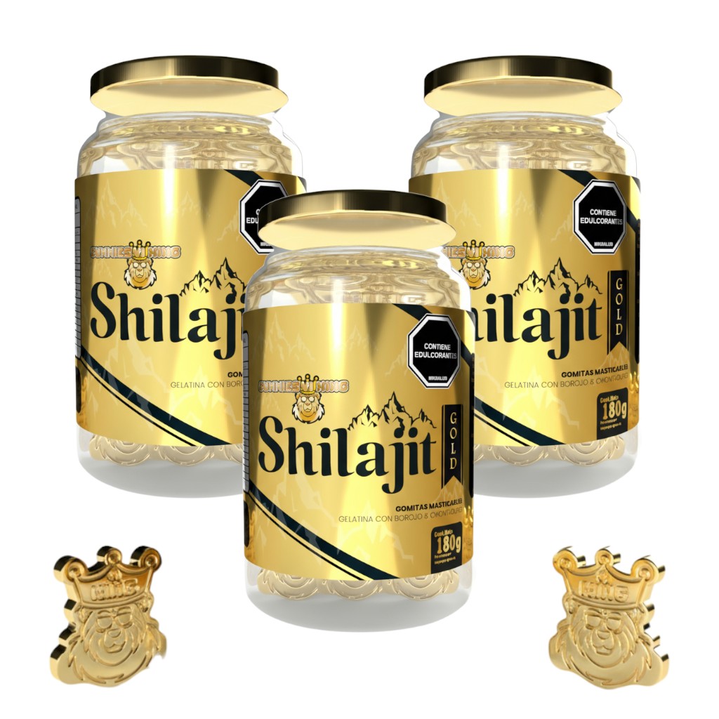 Miniatura 6 de Trio Shilajit Gold Gomas Envase de 60Und